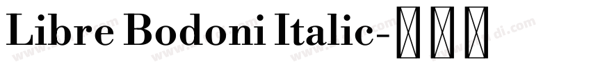 Libre Bodoni Italic字体转换